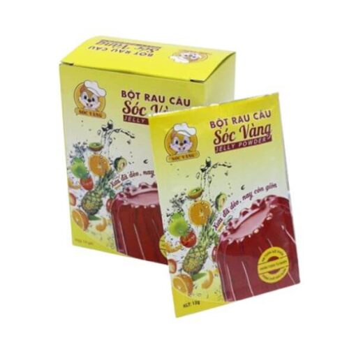 Bột Rau Câu Dẻo/Giòn Sóc Vàng