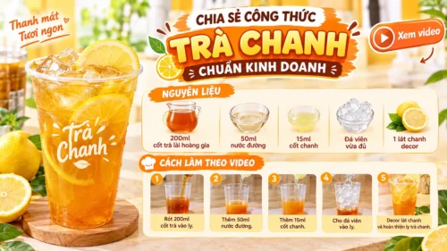 Chia Sẻ Công Thức Trà Chanh Chuẩn Kinh Doanh