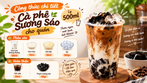 Công Thức Cà Phê Sương Sáo Cho Ly 500ml – Thu Hút Khách Hàng Cho Quán