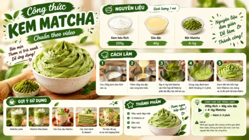 Công Thức Kem Matcha