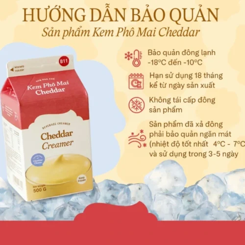 Kem Phô Mai Cheddar Nhất Hương 500g (1)