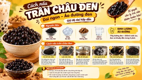 Cẩm Nang Nấu Trân Châu Đen Dai Ngon